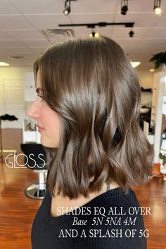 We had to fill my clients hi lighted hair hefore apply this all over Shades Gloss. Filled her with a level 7WG and then applied her all over gloss. #redken #redkenshadeseq #gloss #brunettehair #brunetteformula #shiny Level 5 Hair Color Brown, Redken Light Brown Formulas, Level 5 Hair Color, Brunette Gloss, Level 7 Hair, Level 6 Hair Color, Level 7 Hair Color, Milk Chocolate Hair Color, Brunette Goddess