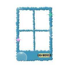 an image of a square frame with the words so cute on it and a star in the middle