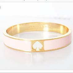 Kate Spade Hole Punch Hinged Bracelet In Light Pink. New Without Tags. Kate Spade Bracelet, Pink Kate Spade, Hinged Bracelet, Cream Roses, Spade Jewelry, Kate Spade Jewelry, Fashion Fits, Christmas Wishlist, Hole Punch