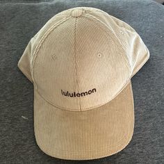 Worn Only Twice. Great Everyday Unisex Baseball Hat. Beautiful Tan Color And Corduroy Material. One Size- Adjustable Strap On The Back Of The Item. Corduroy Material, Mens Lululemon, Baseball Hat, Ball Cap, Tan Color, Baseball Cap, Lululemon Athletica, Accessories Hats, Cape