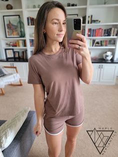 Soft Brushed Lounge Set - Mocha Lounge Looks, Workout Outfit, Lounge Set, Lounge Sets, Mom Style, Comfy Outfits, Running Errands, Mocha, Workout Clothes