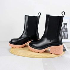 Material: Faux Leather 
Size: 35-40 
(Height:25CM/9.8" 
Width:29CM/11.4" 
Heel Height:7CM/2.8" 
Platform Height:3.3CM/1.3") 
SKU: BO44281 Botas Chelsea, Black Chelsea Boots, Gothic Punk, Chelsea Boot, Black Boots, Chelsea Boots, Chelsea, Heel Height, Wedges