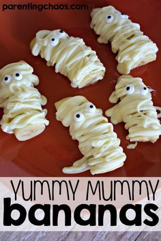 these yummy banana cookies are so cute and easy to make they look like ghosts