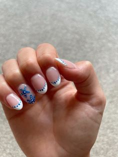 Cute Preppy Acrylic Nails, Nail Designs Christmas Short, Cute Birthday Short Nails, Very Short Nail Inspo Summer, Greece Nail Inspo Almond, Skiing Nails Ideas, Cute Short Nail Inspo 2024, Nail Designs For Mexico, Obx Inspired Nails Acrylic