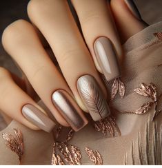 Uñas Beige Elegantes, Fancy Nails Designs, Makijaż Smokey Eye, Trendy Nail Design, Elegant Nails, Classy Nails, Fancy Nails, Chic Nails, Nude Nails