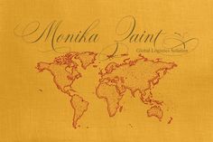 the menu for menka point, a global location in southern asia is shown on a yellow background