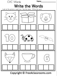 cvc worksheet with the words write the words and pictures to be colored