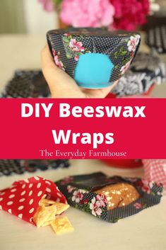 the beeswax wraps are easy to make