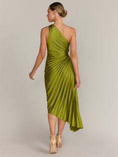 Greek Dress, Golden Dress, Goddess Dress, Resort Dresses, Pleated Maxi Dress, Pleated Fabric, Pleated Maxi, Pleated Midi Dress, Maxi Dress Green