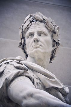 a close up of a statue of a man