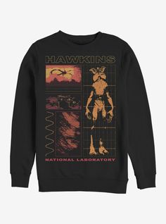 Stranger Things Hawkins Lab, Hawkins Lab, Stranger Things Sweatshirt, Stranger Things Demogorgon, Stranger Things Merch, Children Sketch, Cast Stranger Things, Emo Outfits, Sweatshirt Crewneck