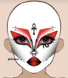 Trad Goth Makeup, Goth Makeup Tutorial, Makeup Charts, Creepy Makeup, Makeup Drawing, Alt Makeup, Face Art Makeup, Make Up Inspiration