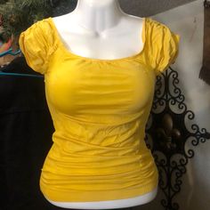 Women’s Shirt Blouse Size : One Size Fits All No Stain No Rips Brand: Choice Color: Yellow New With Tags ( Plastic Tag) Fitted Yellow Cotton Top, Casual Stretch Yellow Blouse, Fitted Yellow Cotton Blouse, 2024 Clothes, Shop Outfits, Minion Halloween, Yellow Shirt, Yellow Outfit, Long Sleeve Tops Casual