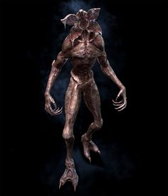 an alien creature is shown in the dark