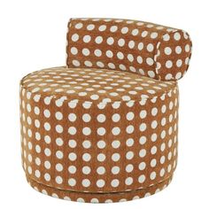 DecMode Polyester Round Swivel Boucle Lounge Chair with White Spots, Brown is a unique addition to your stylish home. This brown side chair is perfect for adding style and comfort to your living room. This item ships in 1 carton. Round chair is fully upholstered in a polyester fabric. Spot clean fabric carefully with water and mild detergent, or have professionally cleaned. Suitable for indoor use only. This item ships fully assembled in one piece. Maximum weight limit is 250 lbs. Can accommodate 1 person. This is a single brown colored side chair. Contemporary style. Boucle Living Room, Wide Armchair, Round Chair, Brown Living Room, Living Room Accents, Accent Chairs For Living Room, Living Room Style, Living Room Seating, Fireplace Accessories