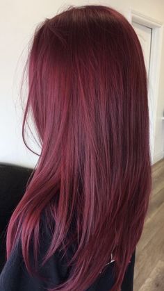 Pelo Color Vino, Wine Hair Color, Wine Red Hair, Cherry Hair, Hair Color Burgundy, Dark Red Hair