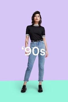 90s Jeans Outfit, Fashion Quotes Inspirational, Korean Fashion Summer, 80s And 90s Fashion, 90s Jeans, 90's Fashion, 1990s Fashion