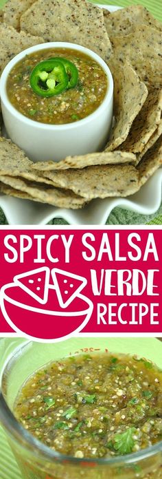 the recipe for spicy salsa is shown here