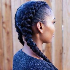 Cornrows With Weave, Ghana Braids Hairstyles, Boxer Braids, Ghana Braids, Two Braids, Braids With Beads