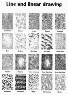 the different types of line and linear drawing