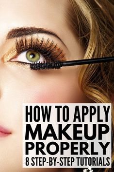 From primer, foundation, and concealer, to eyeshadow, eyeliner, brows, and lashes, this collection of makeup tips will teach you how to apply makeup PROPERLY. With 8 fabulous step-by-step tutorials, we're sharing the best techniques for a natural look that's perfect for brown, green, and blue eyes. These videos are loaded with simple beauty and makeup tips for beginners as well as fabulous product recommendations for a natural, glowing look. Make Up Diy, Brows And Lashes, Foundation Contouring, Makeup 2018, Aloe Vera Face Mask, Learn Makeup, Fall Makeup Looks, Apply Makeup, Eyeshadow Eyeliner