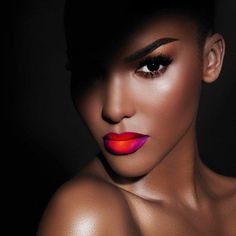 Makeup tips for African American girls | SUNBELZ American Makeup, African American Makeup, Wedding Makeup For Brown Eyes, Bright Lipstick, Natural Wedding Makeup, Black Makeup, Trendy Makeup, Dark Skin Makeup