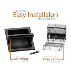 the instructions for installing an easy installation hardware kit, including a heater and oven