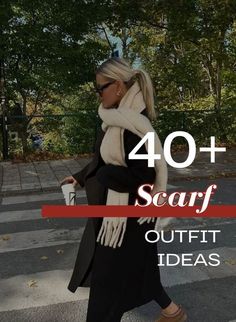 Chic Outfits Black Women, Red Scarf Outfit, Scarf Outfit Ideas, Tomboy Chic Outfits, Elegant Chic Outfits, Business Chic Outfits, Dress Like Celebrity, Scarf Outfits, Scarf Outfit Winter