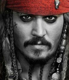 johnny depple as captain jack sparrow in the movie pirates, which is set to be