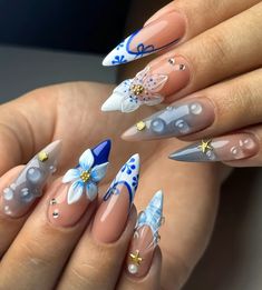 Marble Nail Designs, Glow Nails, Classy Acrylic Nails, Marble Nails, Beautiful Nail Art, 3d Nails, Beautiful Nails, Pretty Nails, Cute Nails