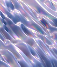 an abstract background with wavy, iridescent lines and waves in pastel colors