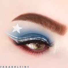 Pride Ideas, July Makeup, 4th Of July Makeup, Eye Makeup Designs, Dope Makeup, Beauty Inside, Sports Fashion, Makeup Designs