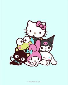 an image of hello kitty and her friends