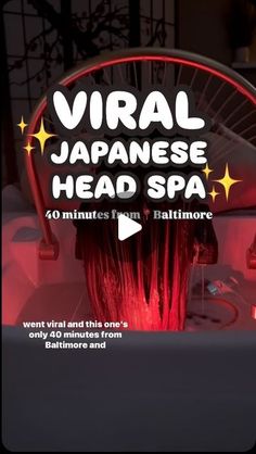 Japanese Head Spa, Baltimore Travel, Japanese Spa, Hair Brushing, Head Spa, Canyon Ranch, I Will Be Back, Face Care Routine, Hair Massage