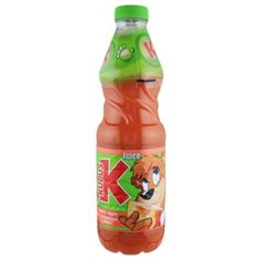 a bottle of juice with an animal on it