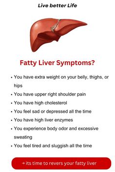 Learn the common signs of fatty liver disease, including fatigue, abdominal discomfort, and unexplained weight loss. Early detection can help prevent further liver damage and improve long-term health. Abdominal Discomfort, Nursing Tips, Gluten Sensitivity, Excessive Sweating, Physical Pain, High Cholesterol, Abdominal Pain, Healthy Juices