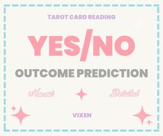 the words yes / no are written in pink and blue on a white background with stars