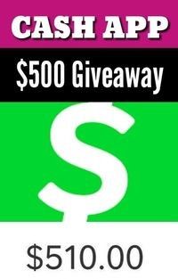 the cash app is $ 500 giveaway