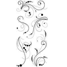 an artistic design with swirls and dots