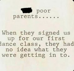 a piece of paper that has some type of text on it with the words, poor parents