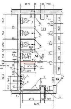 an architectural drawing showing the floor plan for a building