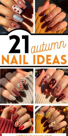 Autumn Nail Ideas, Cute Nails For Fall, Short Coffin Nails, Swarovski Nails, Gradient Nails, Trendy Nail Design, Halloween Nail Designs