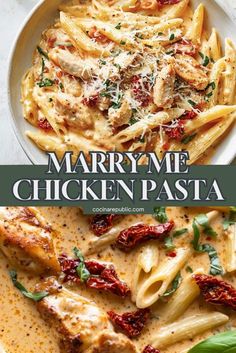 Weekly Easy Dinner Ideas, Fast Yummy Dinner Ideas, Creamy Marry Me Chicken, Creamy Pasta With Chicken Recipes, Quick Cozy Dinner Recipes, Marry Chicken Pasta, Healthy Food For The Week, Marry Me Pasta Chicken, Chicken Pasta Dishes Recipes