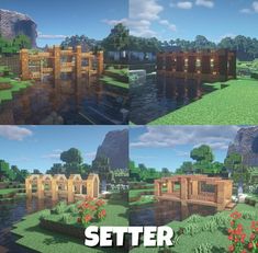 two different views of the same area in minecraft