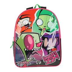 Grab An Invader Zim Backpack & Take Over The Planet With Your Rad Style! The Coolest Y2K Cartoon Is Back(Pack)..features Zipper Closure, Side Mesh Pocket, Adjustable Straps & Hanging Loopsize: 12In (W) X 15In (L) X 5In (D)Want To Order A Lot Of Backpacks? Click Here To Contact Our Customer Support Team For Help With Your Bulk Order. Y2k Cartoon, Scene Girls, Five Below, Scene Fashion, Scene Kids, Invader Zim, Emo Scene, I Have No Friends, Support Team