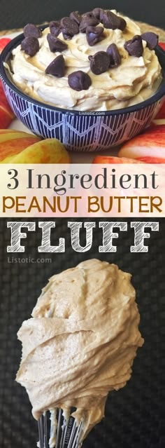 three ingredient peanut butter fluff dessert recipe