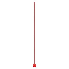 a red pole on a white background