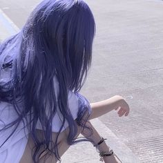 Grey Hair Colour, Blue Hair Aesthetic, Colour Collection, Hair Streaks, Kawaii Harajuku, Pretty Hair Color, Haircut And Color, Dye My Hair, Hair Dye Colors