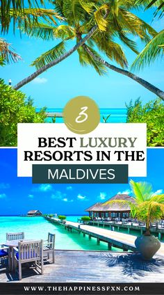 3 Best Luxury Resorts in the Maldives Maldives Luxury Resorts, Maldives Hotel, Tropical Travel, Maldives Travel