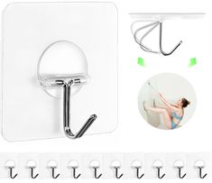 Perfect for dorm room. No tools required. Easy to remove. No mess. Cabinet Fridge, Hooks For Bathroom, Locker Organization, Plant Hooks, Adhesive Hooks, Adhesive Wall Hooks, Ceiling Hooks, Picture Hook, Shower Hooks